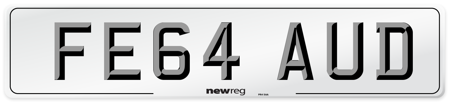 FE64 AUD Number Plate from New Reg